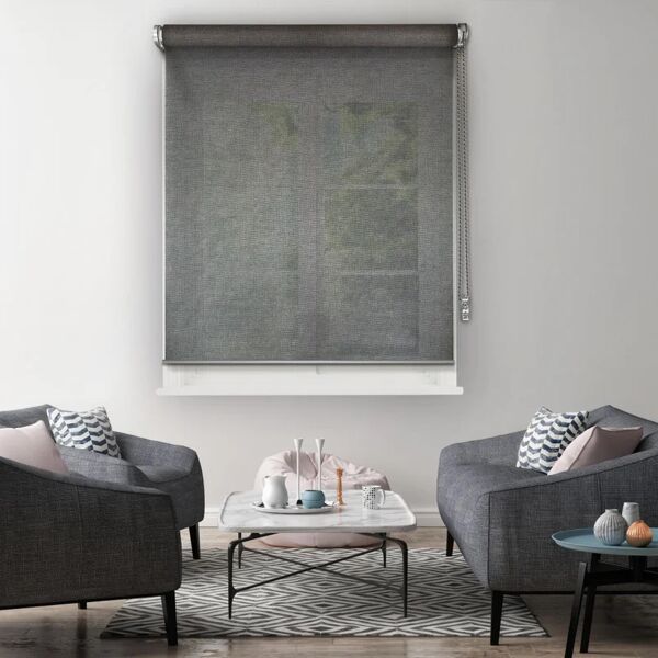 madeco tenda a rullo new mesh grigio 120x250 cm