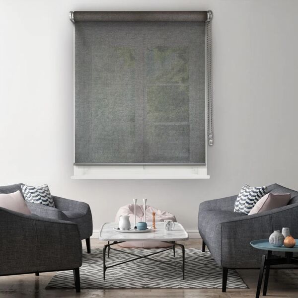 madeco tenda a rullo new mesh grigio 140x250 cm