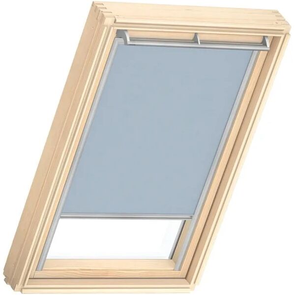 velux tenda per finestra da tetto oscurante  dklmk084576s l 78 x h 140 cm azzurro