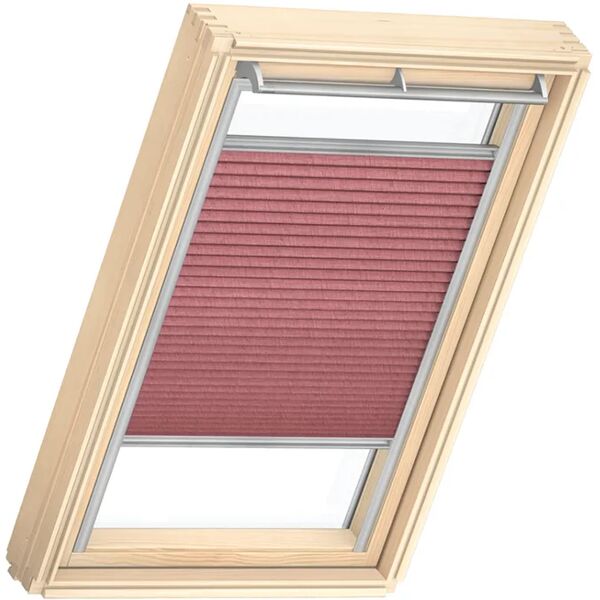 velux tenda plissettata per finestra da tetto filtrante  fhlb041279s l 47 x h 98 cm rosso vino