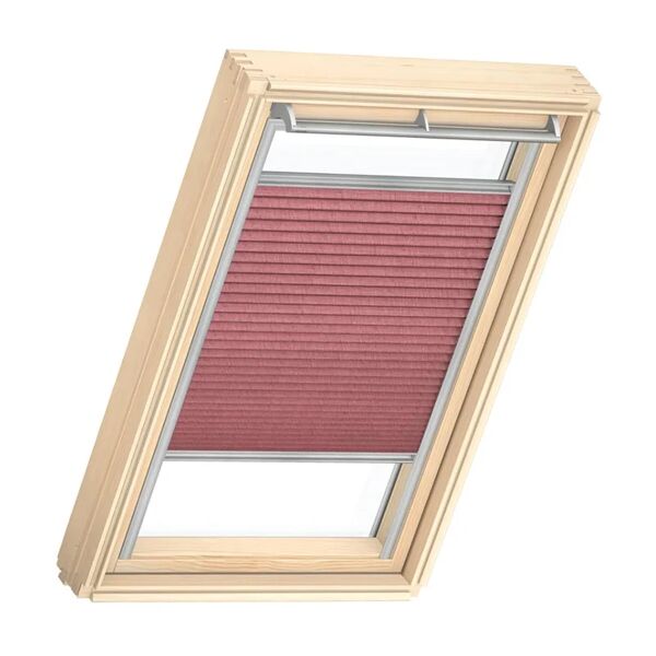velux tenda plissettata per finestra da tetto filtrante  fhlfk061279s l 66 x h 118 cm rosso vino