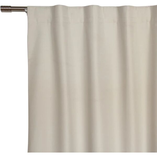 leroy merlin tenda oscurante ignifuga linen beige, fettuccia e passanti nascosti 140x300 cm