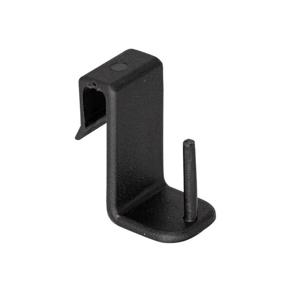 leroy merlin supporto 8mm in pvc nero opaco, 4 pezzi