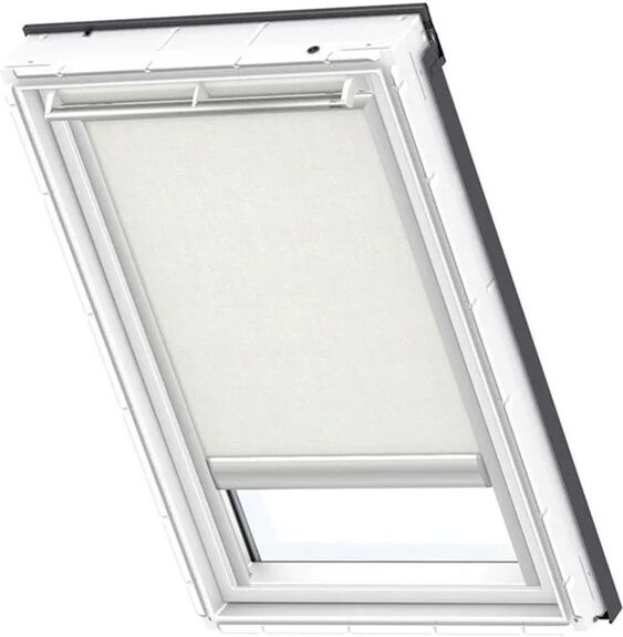 velux tenda per finestra da tetto filtrante  rsl mk04 1028s l 78 x h 98 cm bianco