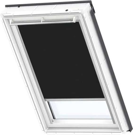 velux tenda per finestra da tetto oscurante  dkl fk08 3009s l 66 x h 140 cm nero