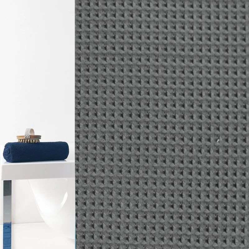 leroy merlin tenda doccia waffle in poliestere grigio l 240 x h 200 cm