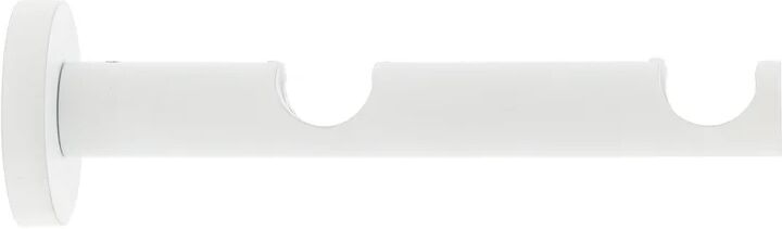 mobois supporto doppio aperto estensibile Ø20mm modern design bianco opaco 5cm, 2 pz