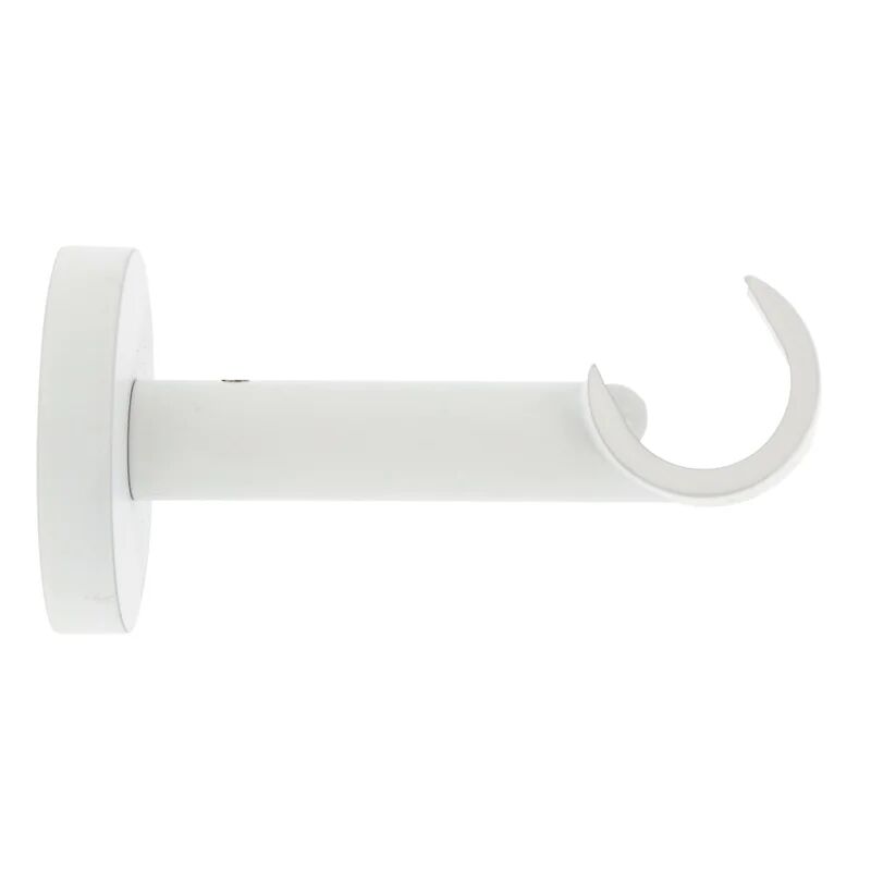 mobois supporto singolo aperto Ø20mm modern design bianco opaco 21cm, 2 pz