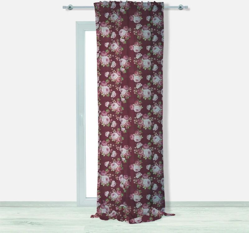 leroy merlin tenda coprente floral bordeaux, nastro arricciatura automatica 140x290 cm