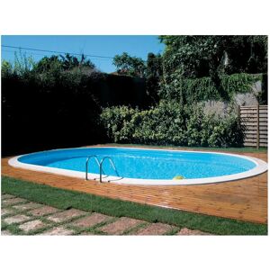 GRE Piscina interrata con pannello polimerico  KPEOV8059 L 8 x 4 H 1.5 m