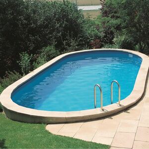 GRE Piscina interrata con pannello polimerico  KPEOV8027 L 8 x 4 H 1.2 m