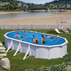 GRE Piscina fuori terra rigida  KITPROV738 L int 7.3 m x 3.75 m  H 1.32 m