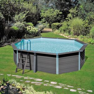 GRE Piscina fuori terra rigida  KPCOV52 L int 4.8 m x 3.4 m  H 1.24 m