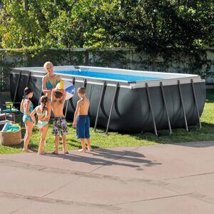 Intex Piscina fuori terra tubolare  Ultra XTR Frame L int 5.49 m x 2.74 m  H 1.32 m