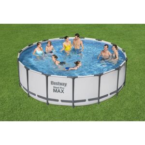 Bestway Piscina fuori terra tubolare  Steel Pro Max Ø 4.57 m  H 1.22 m