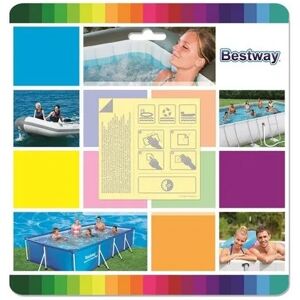 Bestway Toppe Di Riparazione Per Piscine 10 Pezzi Resistenti All'Acqua