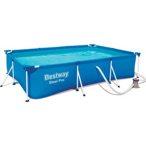 Bestway PISCINA RETTANGOLARE FRAME 300X201XH66 C/POMPA FILTRO CARTUCCIA 56411 - BEST WAY