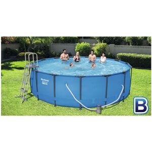 Bestway Piscina steel pro max tonda con telaio portante cm.366x76h. - ø cm.366x76h. - capacità lt.6473 -(art.56416)