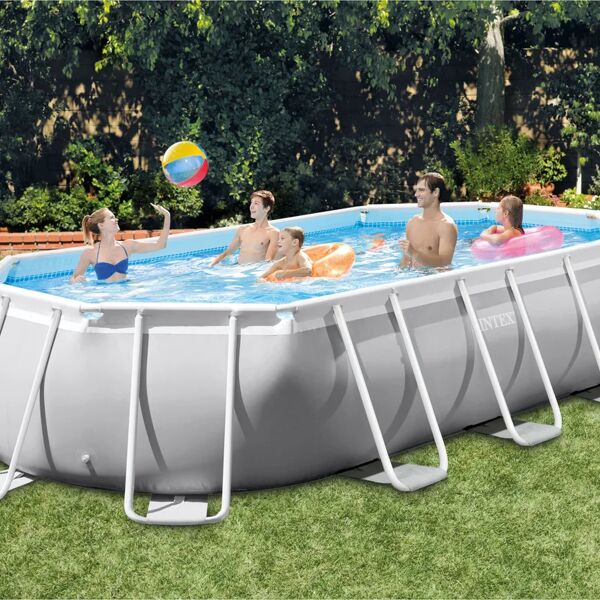 intex piscina fuori terra tubolare  l int 4.88 m x 2.5 m  h 1.2 m