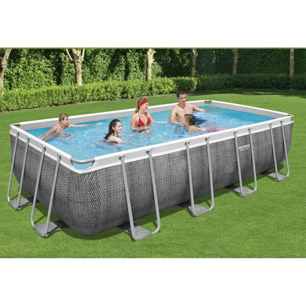 bestway piscina fuori terra tubolare  power steel l int 5.49 m x 2.74 m  h 1.22 m