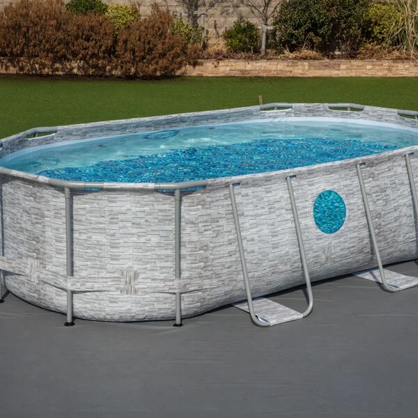 bestway piscina fuori terra tubolare  swimvista l int 4.27 m x 2.5 m  h 1 m