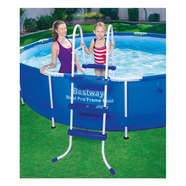 bestway scaletta piscina h 91x107 cm
