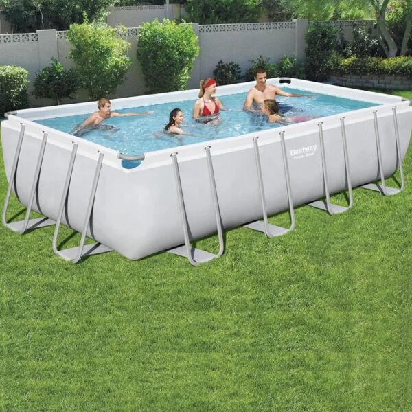 bestway piscina fuori terra rettangolare power steel da 549x274x122cm