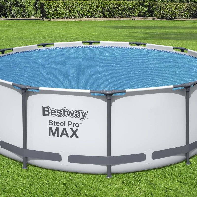 bestway copertura termica per piscina  telo termico fast set da 3,66 in polietilene 356 x 356 cm Ø 366 cm