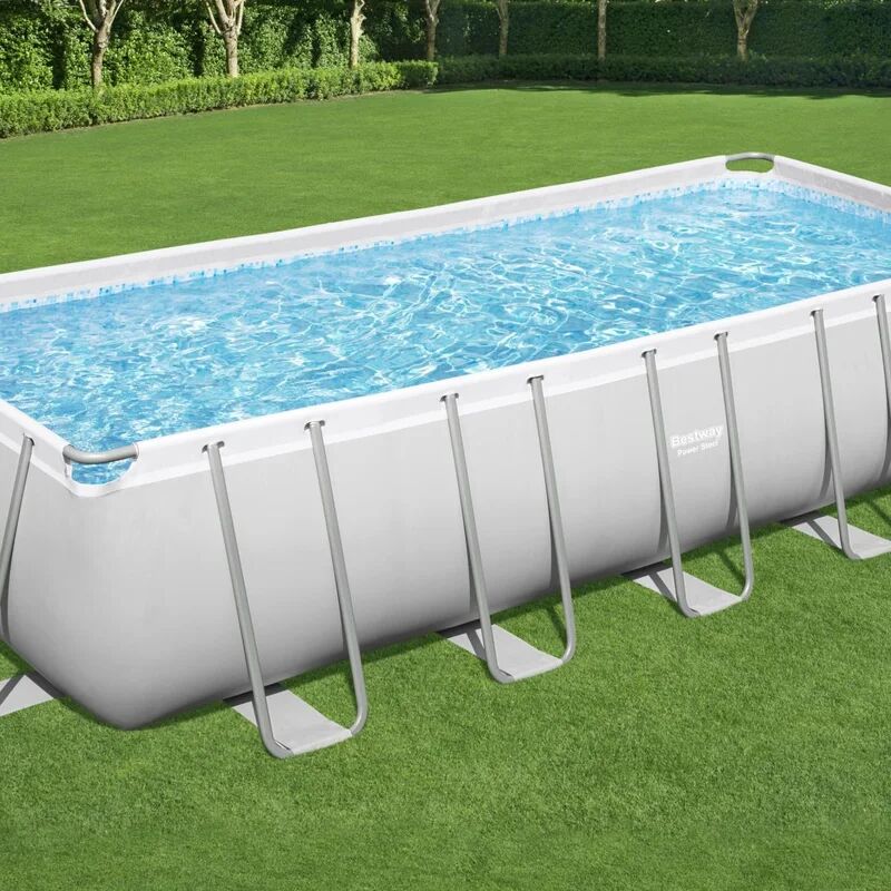 bestway piscina fuori terra tubolare  power steel l int 6.2 m x 2.5 m  h 1.32 m