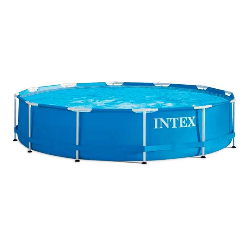 intex 28212np - piscina metal frame rotonda con pompa filtro, 366x76 cm