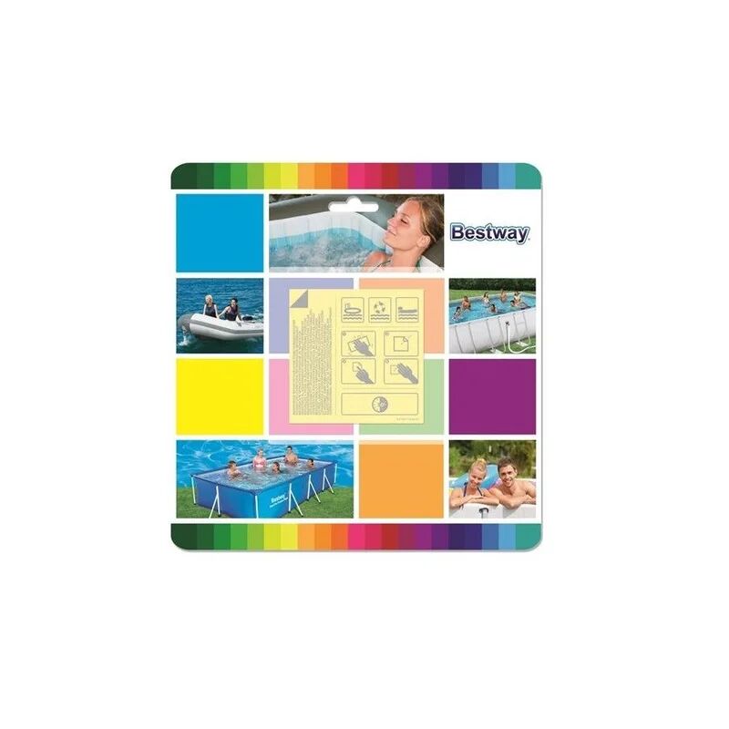 bestway toppe di riparazione per piscine 10 pezzi resistenti all'acqua