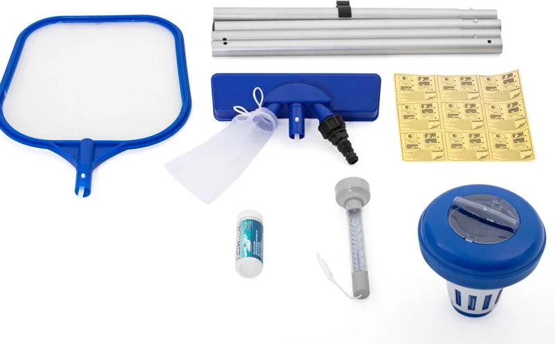 bestway kit accessori pulizia piscina deluxe super accessoriato