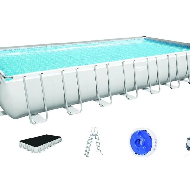 bestway piscina fuori terra rettangolare power steel 956x488x132cm