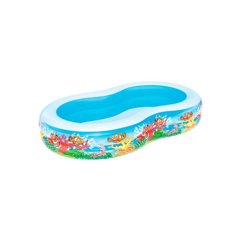 bestway piscina gonfiabile per bambini  fondo marino 262x157x46 cm