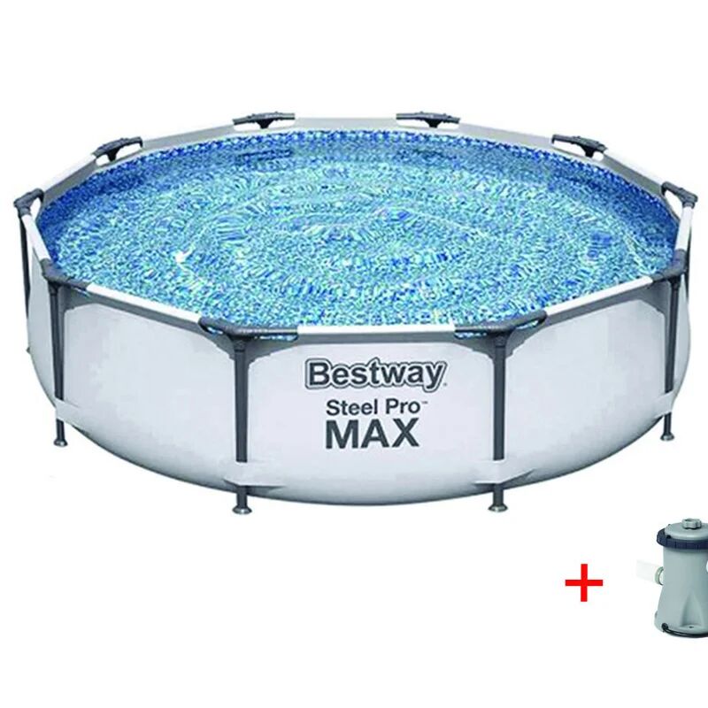 Bestway Piscina steel pro max tonda con telaio portante cm.305x76h. - ø cm.305x76 - capacità lt.4678 - (art.56408)