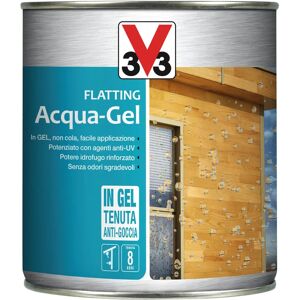 V33 Flatting a base acqua  Acqua-Gel incolore lucido 0.75 lt, 8 anni di protezione.