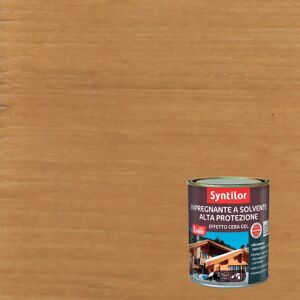 SYNTILOR Impregnante per legno da esterno a base solvente  Alta Protezione incolore opaco 2.5 lt, 8 anni di protezione.