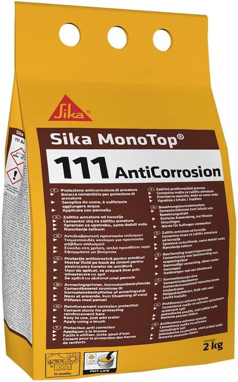 sika malta ripristino calcestruzzo  minipack anticorrosion 2 kg