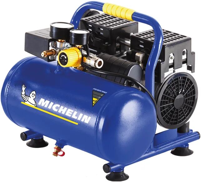 michelin compressore silenziato  mx 6-1, 1 hp, 8 bar, 6 litri