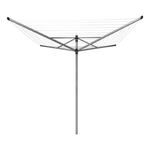 Brabantia Stendibiancheria da esterno ad ombrello  Lift-O-Matic 50m + Picchetto in alluminio L 189 cm grigio / argento