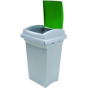 Leroy Merlin Pattumiera per raccolta differenziata Recycling manuale verde 50 L