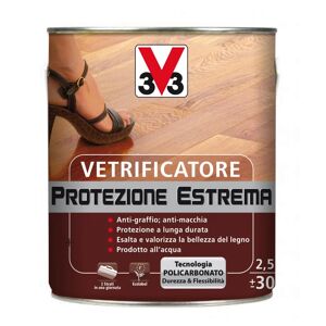 V33 Vetrificatore per parquet  Protezione Estrema trasparente lucido 2.5 L