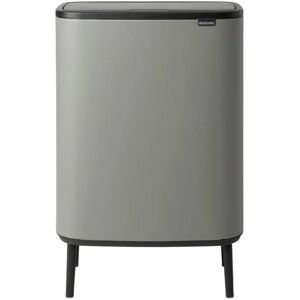 Brabantia Pattumiera per raccolta differenziata Bo Touch  manuale grigio 60 L