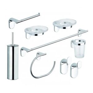 METAFORM Kit accessori bagno 8 pezzi Zero