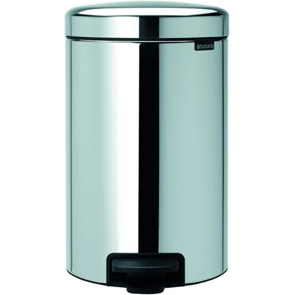 brabantia cestino da bagno a pedale new icon  grigio inox in inox