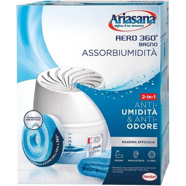 henkel kit assorbiumidità  ariasana aero 360° bagno neutro 450g