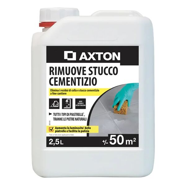 axton detergente rimuove stucco cementizio , 2.5 l