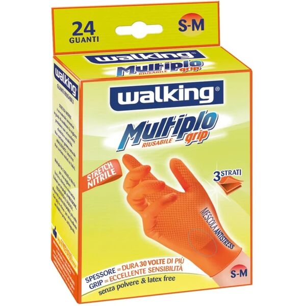 walking guanto  multiplo in nitrile tg 8 12 paia