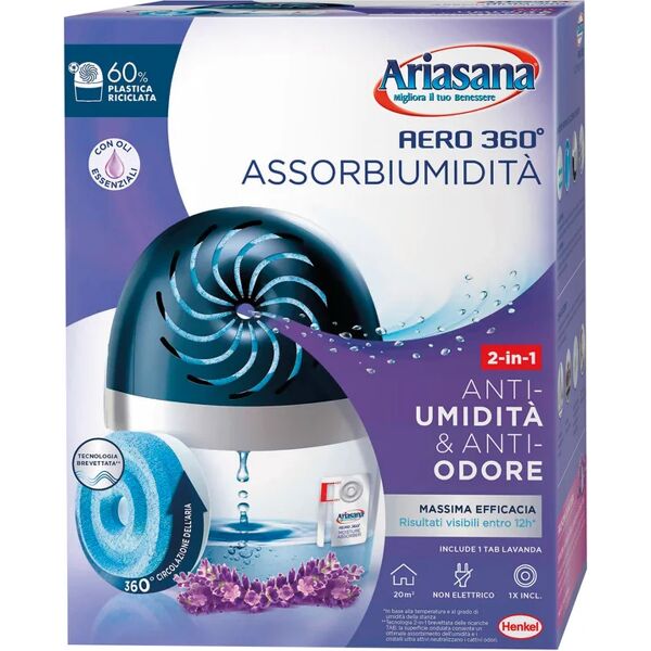 henkel kit assorbiumidità  ariasana aero 360° lavanda 450 g