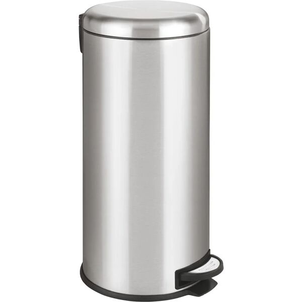 wenko pattumiera leman easy  a pedale grigio inox 30 l